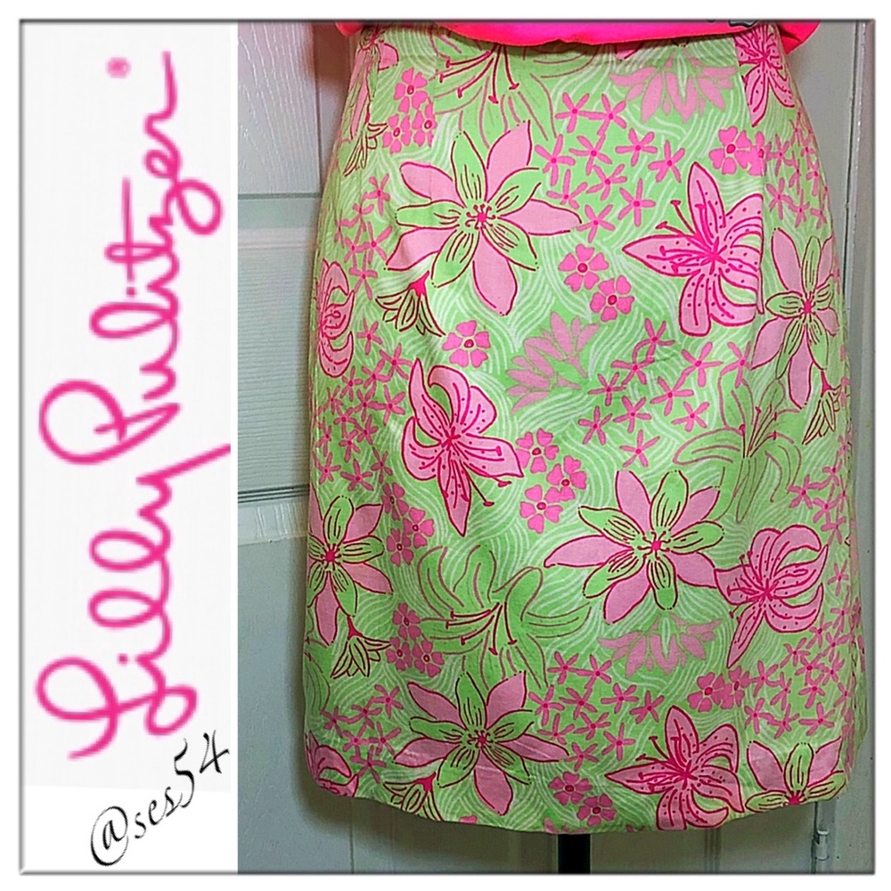 🌸Lilly Pulitzer vintage Mary, Mary pencil skirt